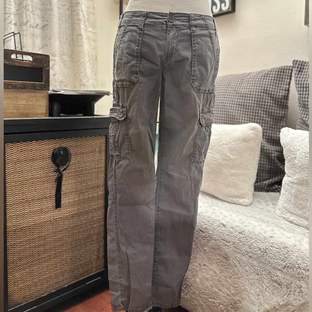 Sound & Matter by PACSUN Charcoal Skinny Cargo Pants Low Rise